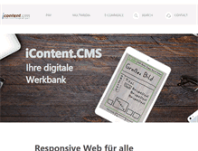 Tablet Screenshot of icontent.at
